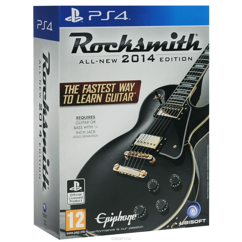 картинка Rocksmith 2014 - Remastered (Игра + кабель для подсоединения гитары) [PS4, английская версия]. Купить Rocksmith 2014 - Remastered (Игра + кабель для подсоединения гитары) [PS4, английская версия] в магазине 66game.ru