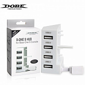картинка Переходник USB Hub USB 4 White для Xbox One S DOBE (TYX-795S). Купить Переходник USB Hub USB 4 White для Xbox One S DOBE (TYX-795S) в магазине 66game.ru