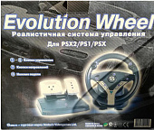 картинка Руль для ps2, ps1 Evolution Wheel. Купить Руль для ps2, ps1 Evolution Wheel в магазине 66game.ru