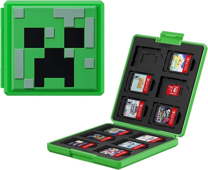 картинка Кейс Minecraft для хранения 12 игр для Nintendo Switch. Купить Кейс Minecraft для хранения 12 игр для Nintendo Switch в магазине 66game.ru